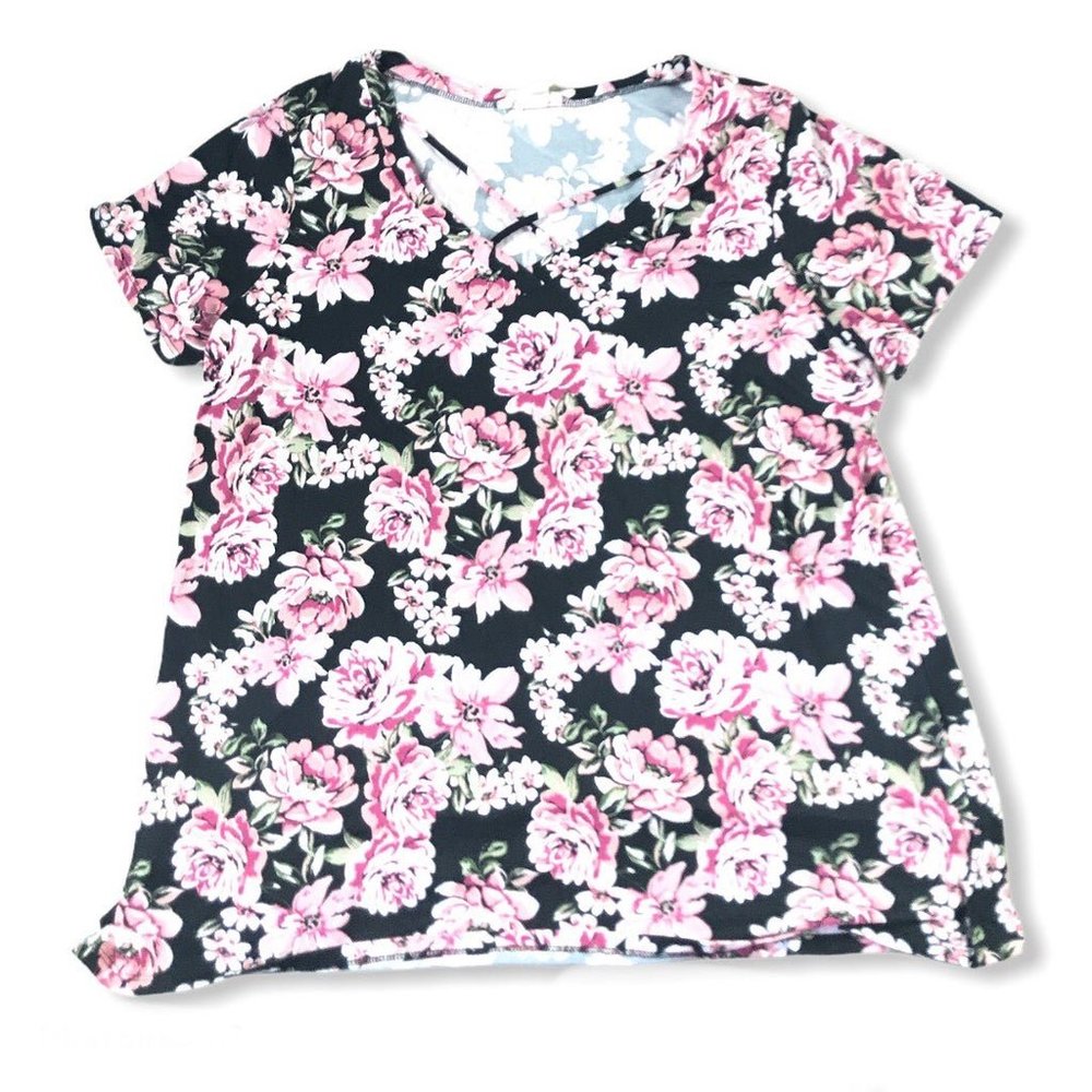 Floral print top 2xl